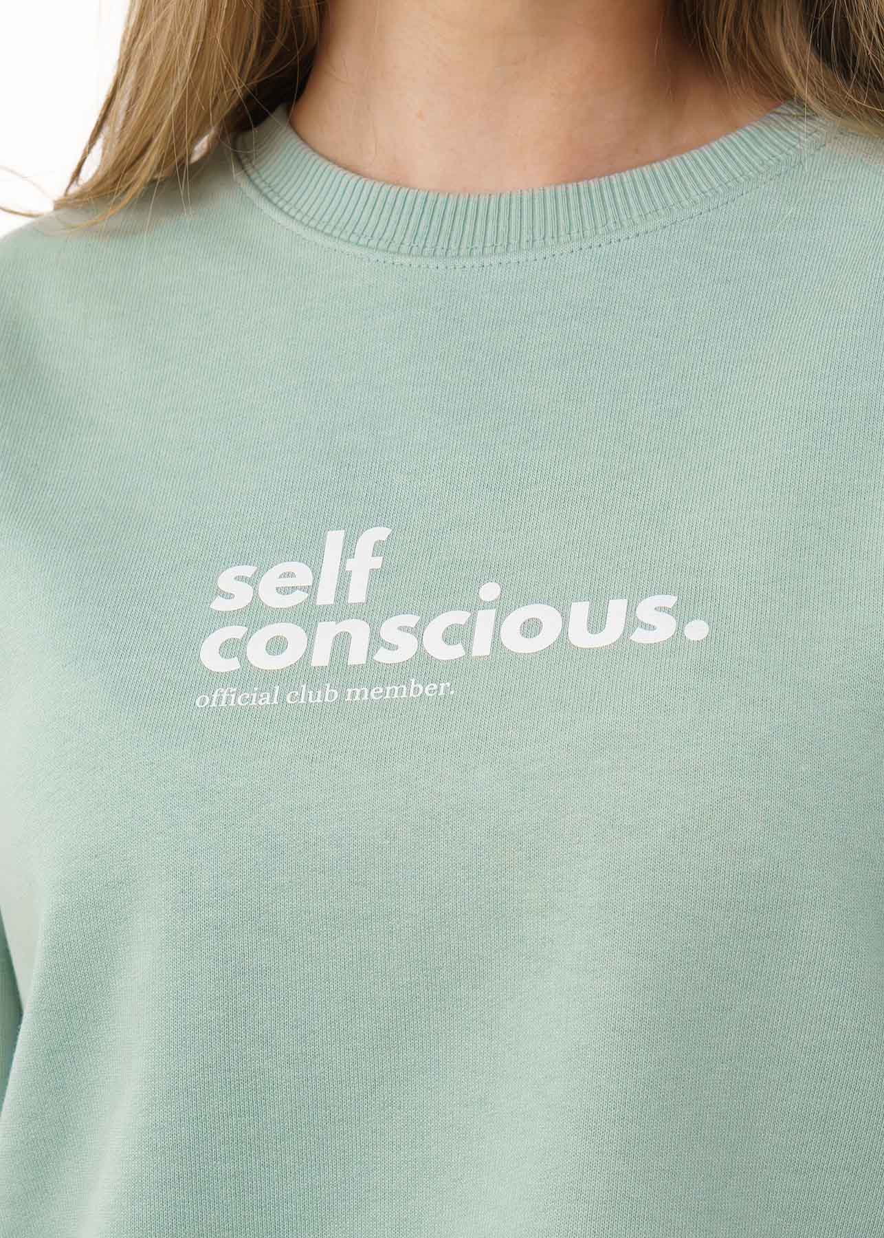 "SELF CONSCIOUS" Organic Sweater Aloe